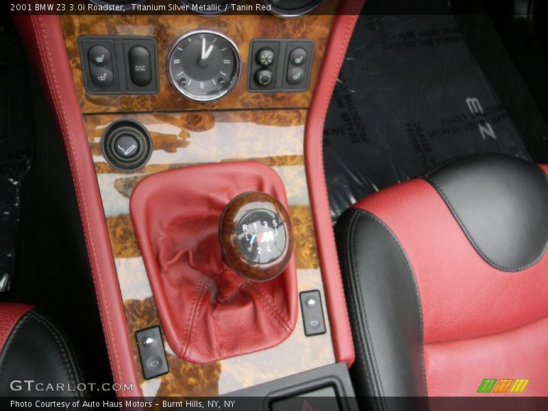 Titanium Silver Metallic / Tanin Red 2001 BMW Z3 3.0i Roadster