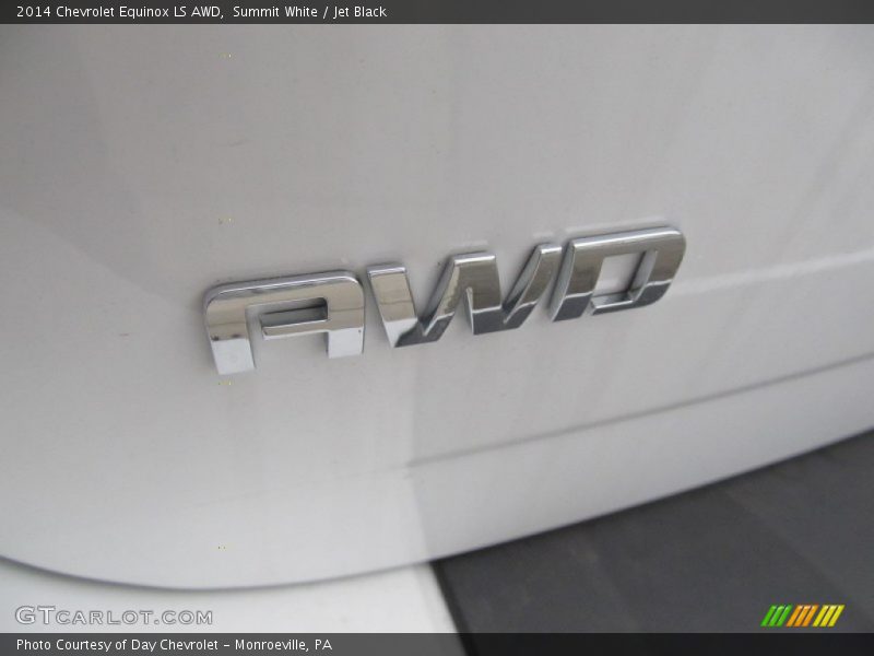 Summit White / Jet Black 2014 Chevrolet Equinox LS AWD