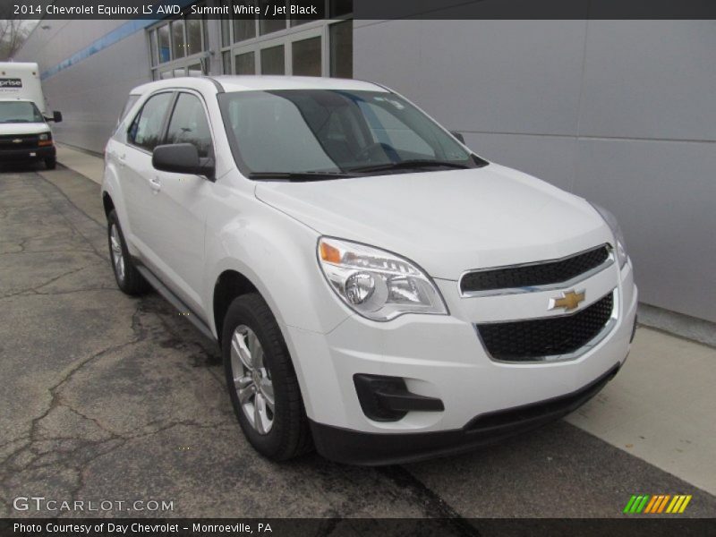 Summit White / Jet Black 2014 Chevrolet Equinox LS AWD