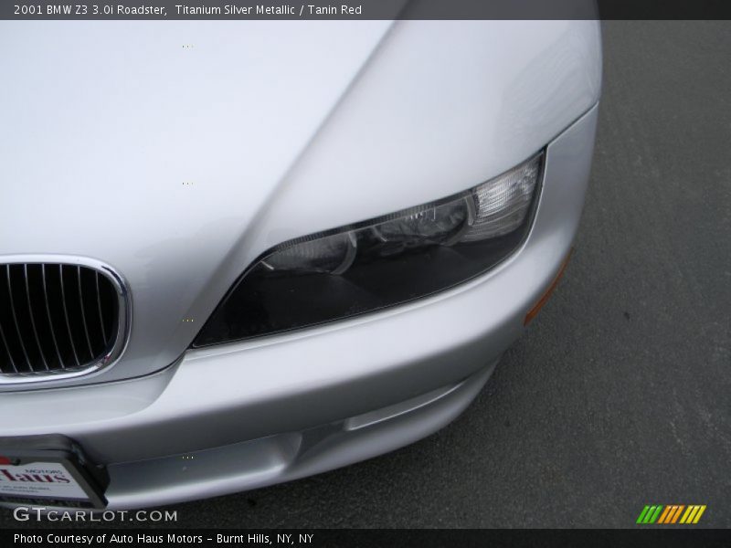 Titanium Silver Metallic / Tanin Red 2001 BMW Z3 3.0i Roadster