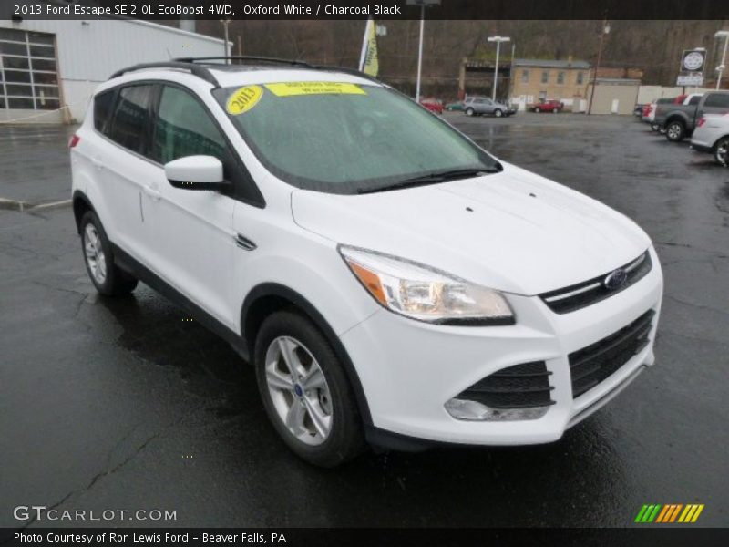 Oxford White / Charcoal Black 2013 Ford Escape SE 2.0L EcoBoost 4WD