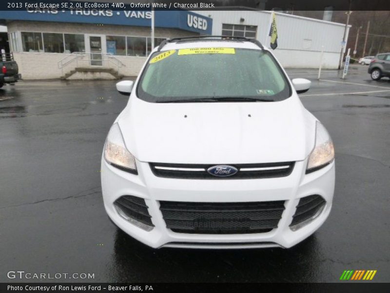 Oxford White / Charcoal Black 2013 Ford Escape SE 2.0L EcoBoost 4WD