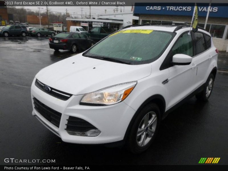 Oxford White / Charcoal Black 2013 Ford Escape SE 2.0L EcoBoost 4WD