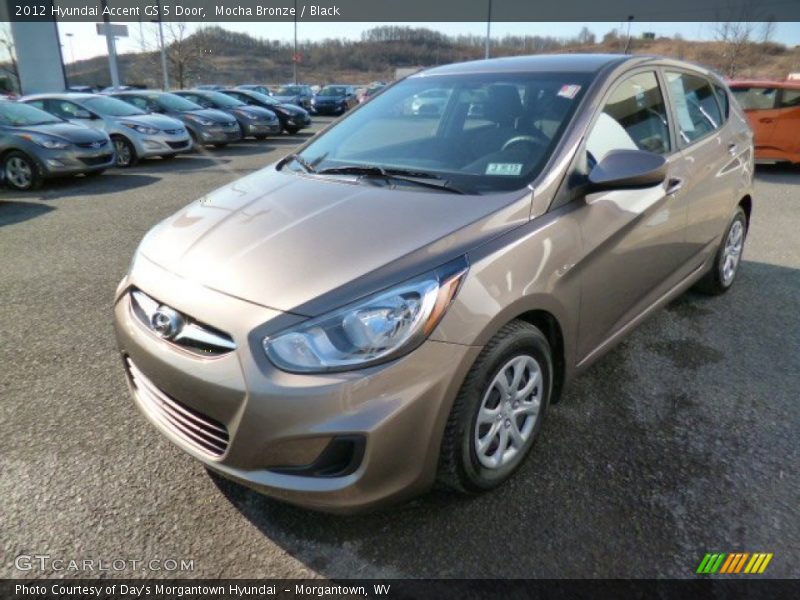 Mocha Bronze / Black 2012 Hyundai Accent GS 5 Door