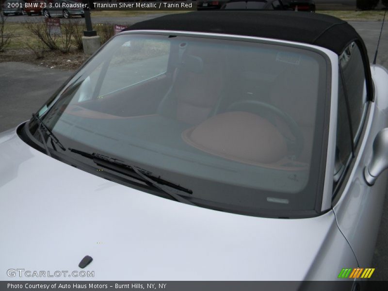 Titanium Silver Metallic / Tanin Red 2001 BMW Z3 3.0i Roadster