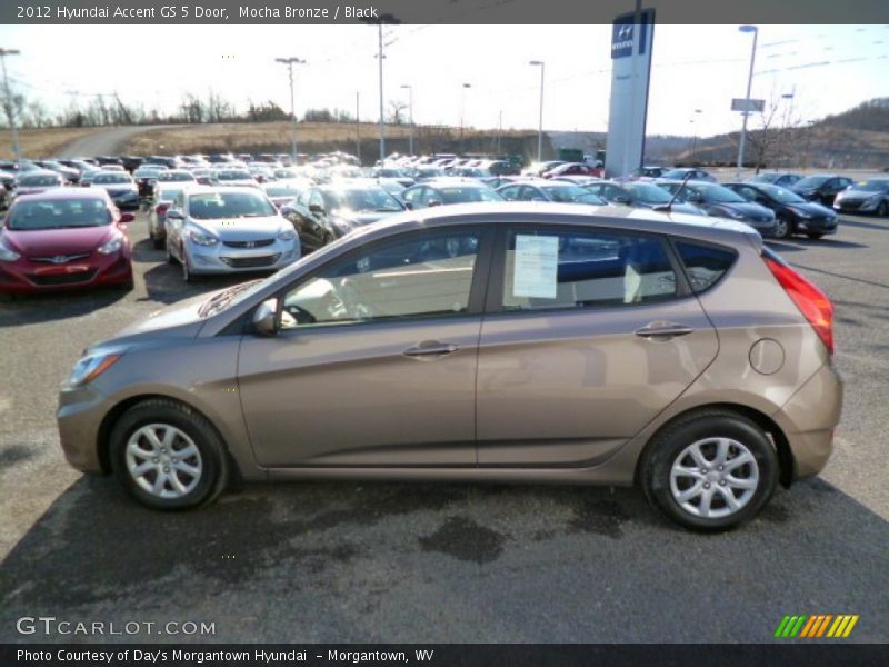 Mocha Bronze / Black 2012 Hyundai Accent GS 5 Door