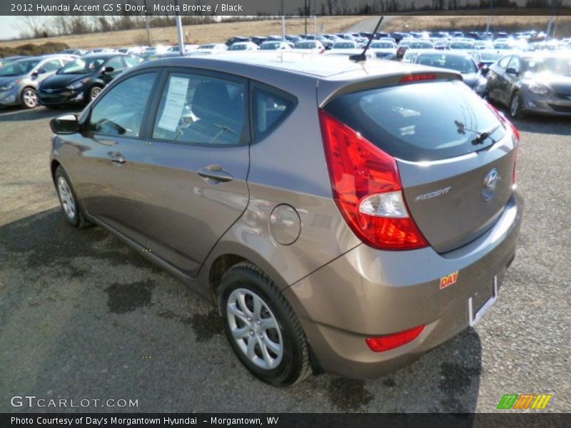 Mocha Bronze / Black 2012 Hyundai Accent GS 5 Door