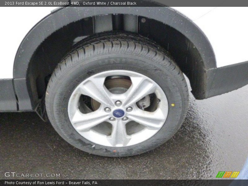 Oxford White / Charcoal Black 2013 Ford Escape SE 2.0L EcoBoost 4WD