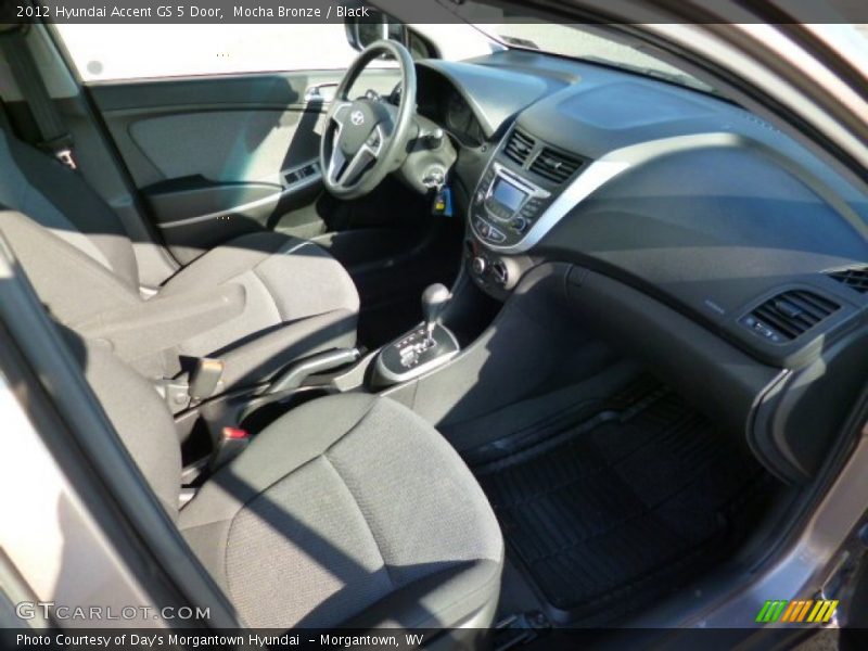 Mocha Bronze / Black 2012 Hyundai Accent GS 5 Door