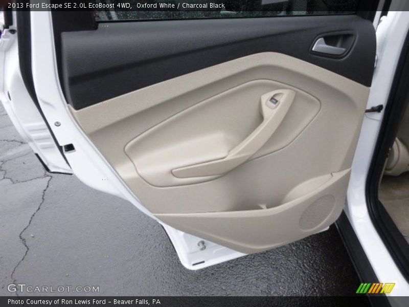 Oxford White / Charcoal Black 2013 Ford Escape SE 2.0L EcoBoost 4WD