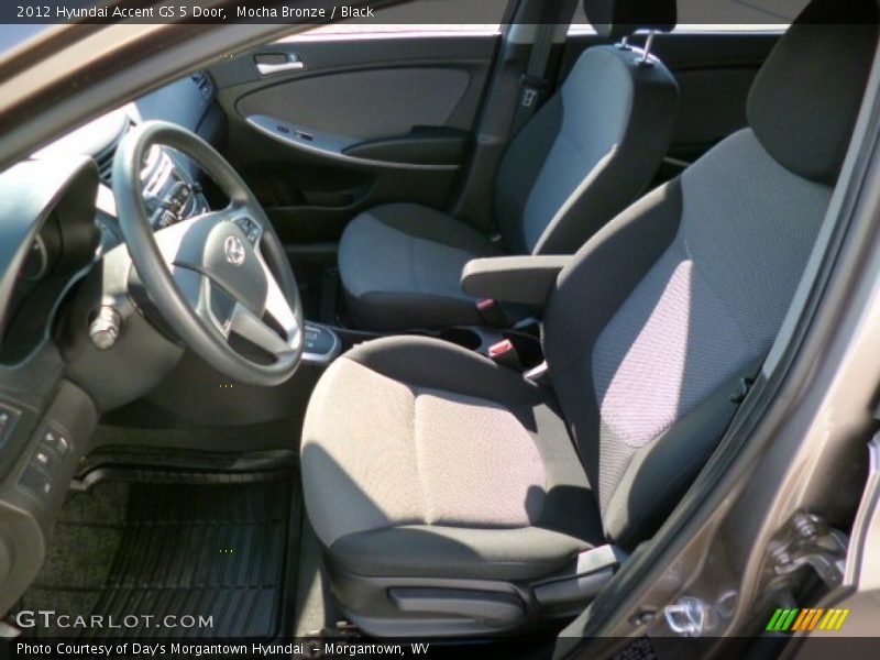 Mocha Bronze / Black 2012 Hyundai Accent GS 5 Door