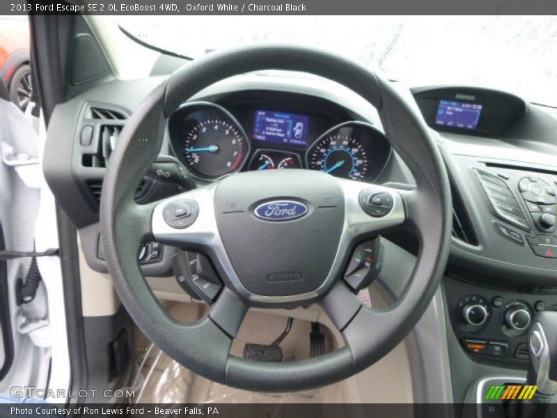 Oxford White / Charcoal Black 2013 Ford Escape SE 2.0L EcoBoost 4WD