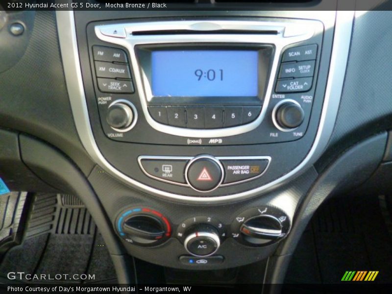 Mocha Bronze / Black 2012 Hyundai Accent GS 5 Door