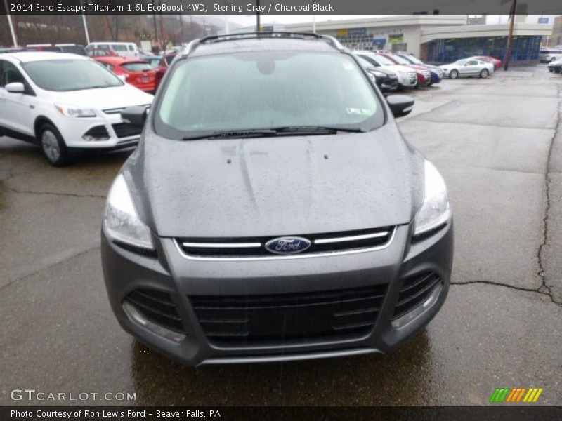 Sterling Gray / Charcoal Black 2014 Ford Escape Titanium 1.6L EcoBoost 4WD