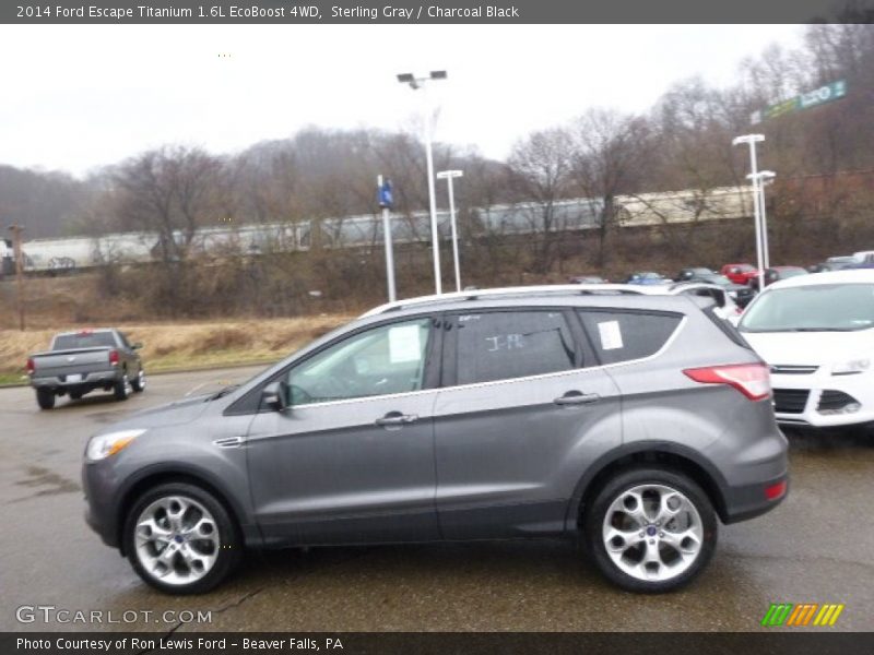 Sterling Gray / Charcoal Black 2014 Ford Escape Titanium 1.6L EcoBoost 4WD