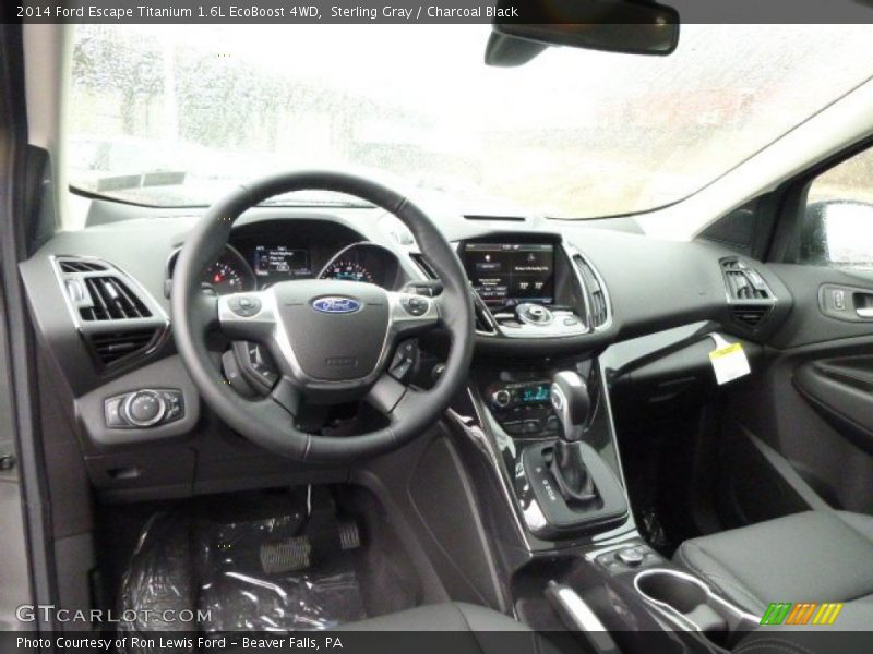 Sterling Gray / Charcoal Black 2014 Ford Escape Titanium 1.6L EcoBoost 4WD
