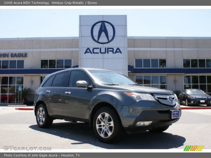 Nimbus Gray Metallic / Ebony 2008 Acura MDX Technology