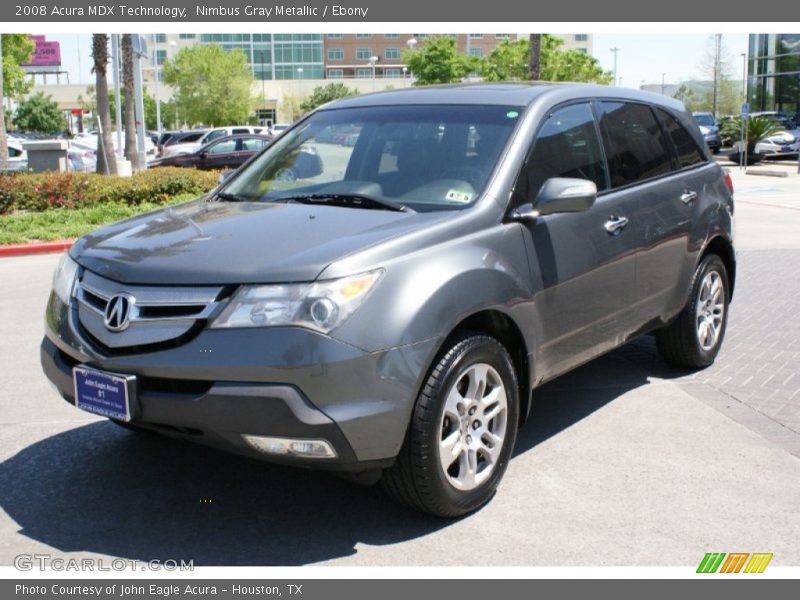 Nimbus Gray Metallic / Ebony 2008 Acura MDX Technology