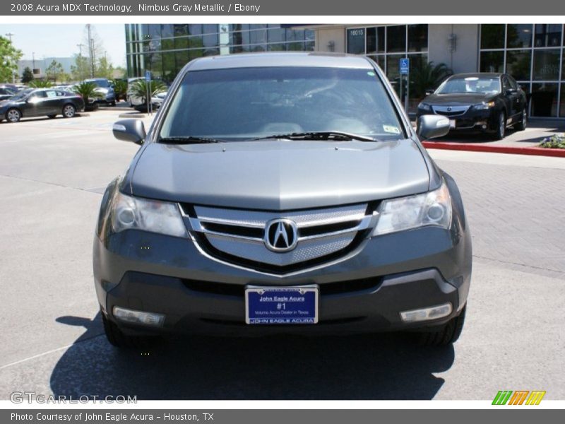 Nimbus Gray Metallic / Ebony 2008 Acura MDX Technology