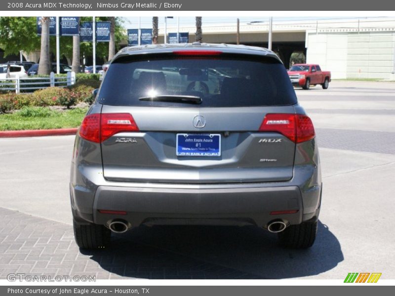 Nimbus Gray Metallic / Ebony 2008 Acura MDX Technology
