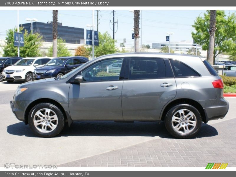 Nimbus Gray Metallic / Ebony 2008 Acura MDX Technology