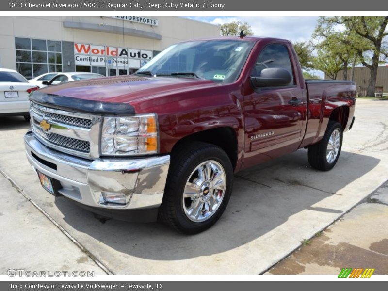Deep Ruby Metallic / Ebony 2013 Chevrolet Silverado 1500 LT Regular Cab