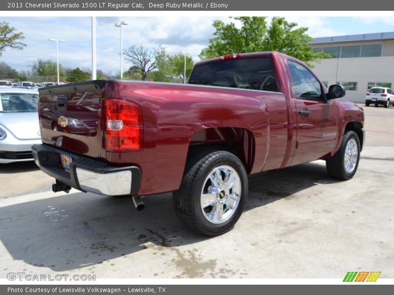 Deep Ruby Metallic / Ebony 2013 Chevrolet Silverado 1500 LT Regular Cab