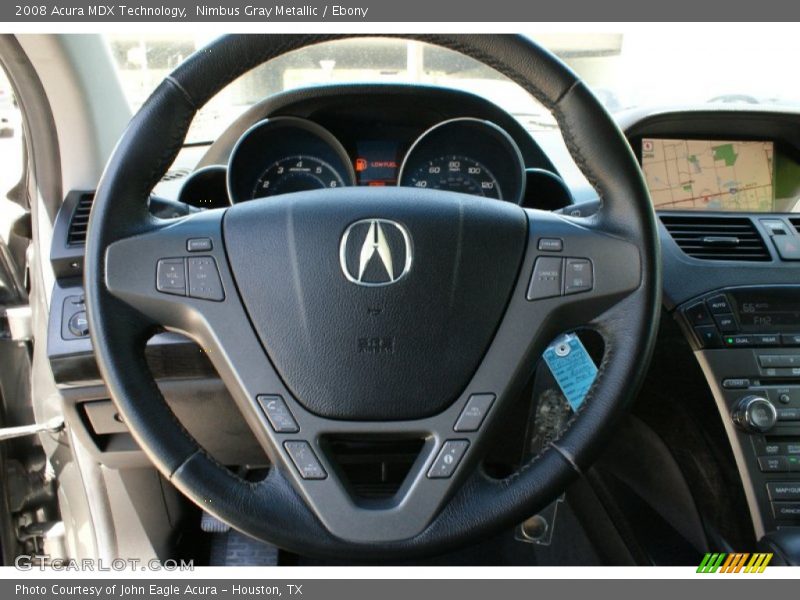 Nimbus Gray Metallic / Ebony 2008 Acura MDX Technology