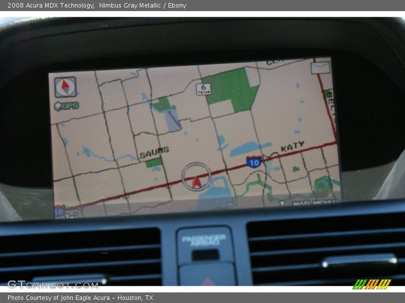 Nimbus Gray Metallic / Ebony 2008 Acura MDX Technology