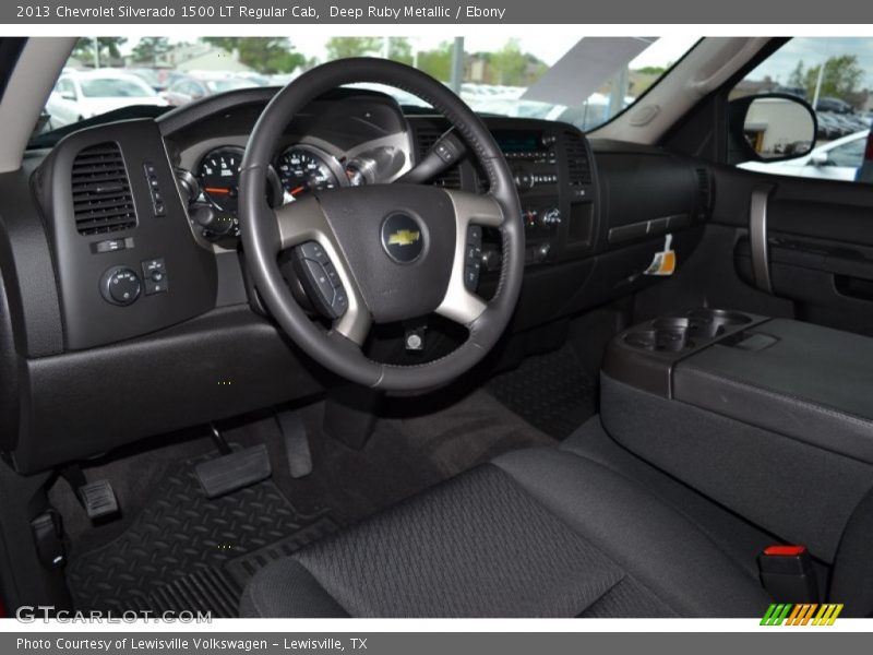Ebony Interior - 2013 Silverado 1500 LT Regular Cab 