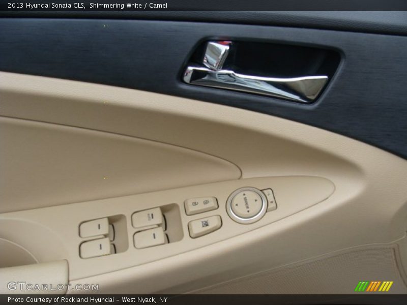 Shimmering White / Camel 2013 Hyundai Sonata GLS