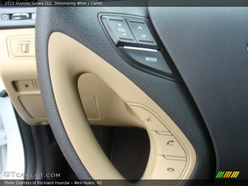 Shimmering White / Camel 2013 Hyundai Sonata GLS