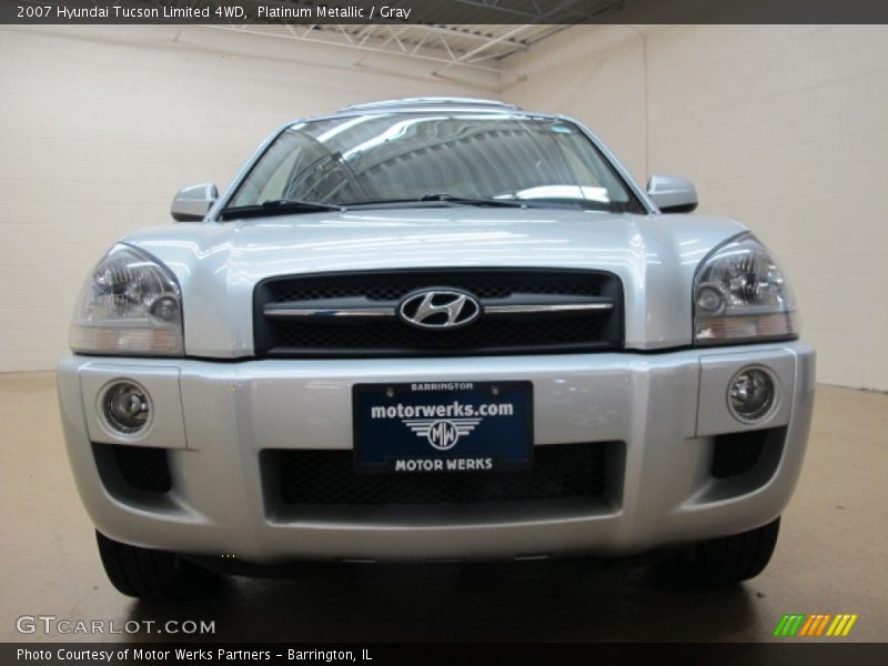 Platinum Metallic / Gray 2007 Hyundai Tucson Limited 4WD