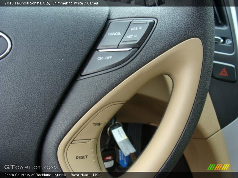 Shimmering White / Camel 2013 Hyundai Sonata GLS
