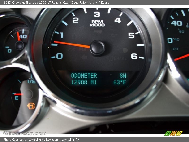 Deep Ruby Metallic / Ebony 2013 Chevrolet Silverado 1500 LT Regular Cab