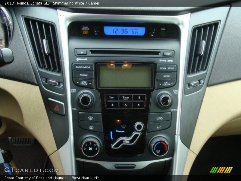 Shimmering White / Camel 2013 Hyundai Sonata GLS