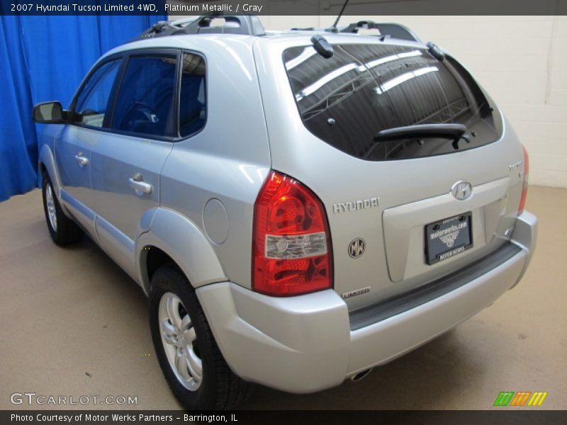 Platinum Metallic / Gray 2007 Hyundai Tucson Limited 4WD