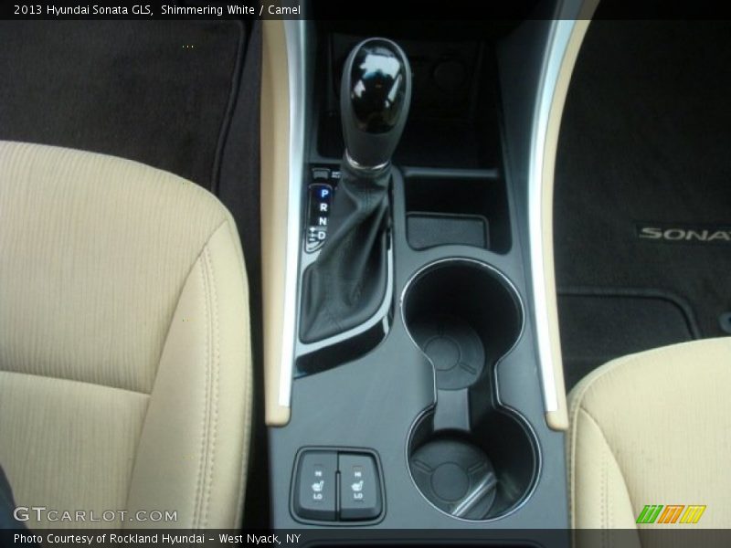 Shimmering White / Camel 2013 Hyundai Sonata GLS