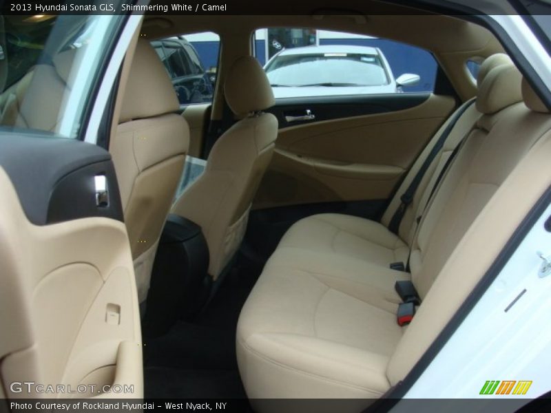 Shimmering White / Camel 2013 Hyundai Sonata GLS