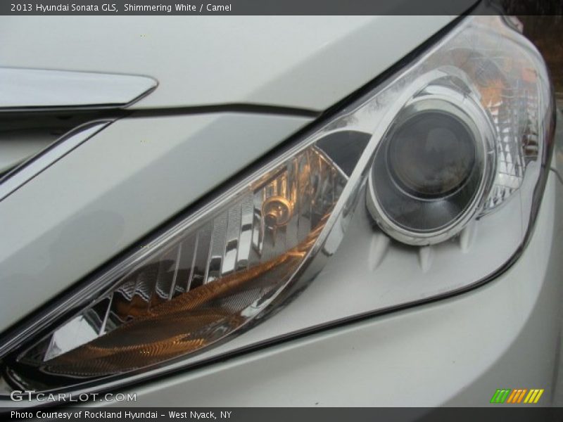 Shimmering White / Camel 2013 Hyundai Sonata GLS