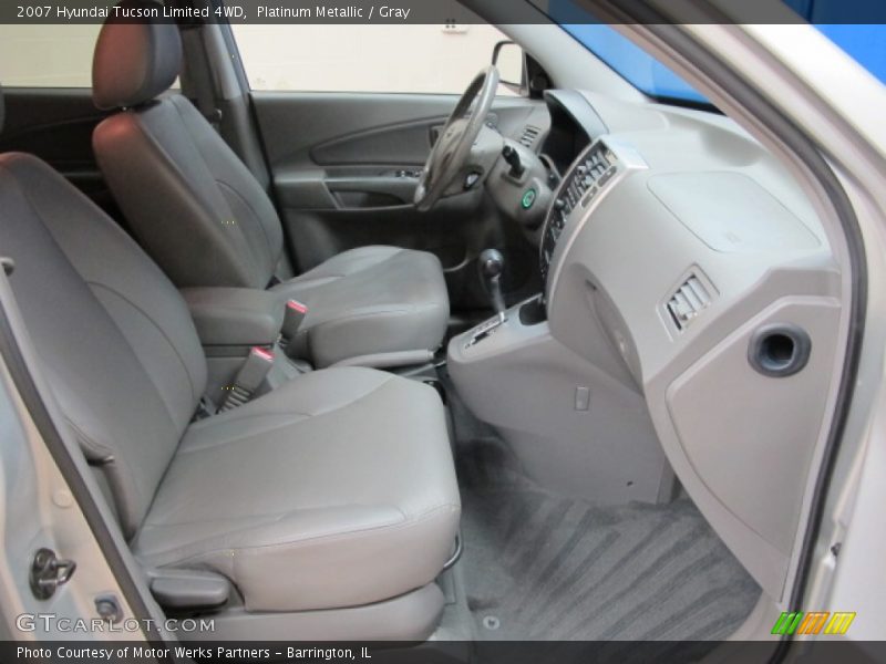 Platinum Metallic / Gray 2007 Hyundai Tucson Limited 4WD