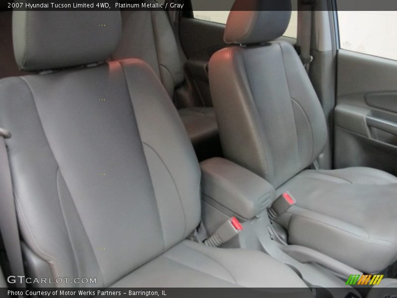 Platinum Metallic / Gray 2007 Hyundai Tucson Limited 4WD