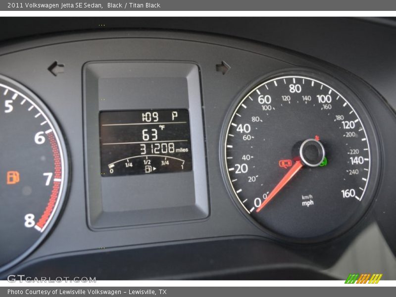Black / Titan Black 2011 Volkswagen Jetta SE Sedan