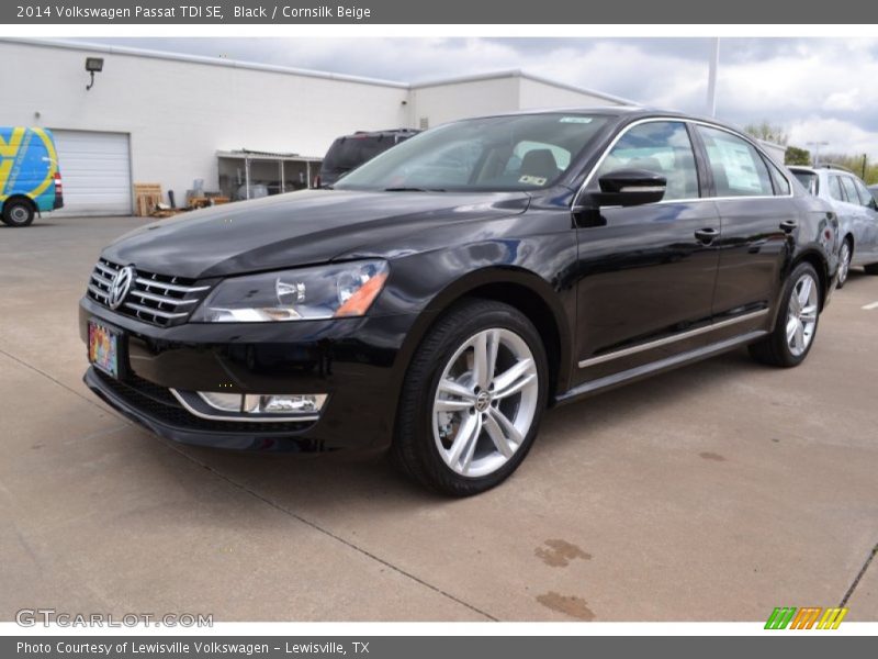 Black / Cornsilk Beige 2014 Volkswagen Passat TDI SE