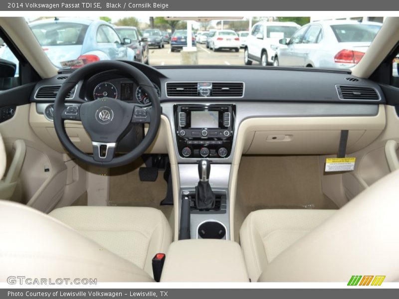 Black / Cornsilk Beige 2014 Volkswagen Passat TDI SE