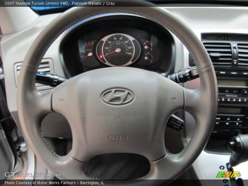 Platinum Metallic / Gray 2007 Hyundai Tucson Limited 4WD