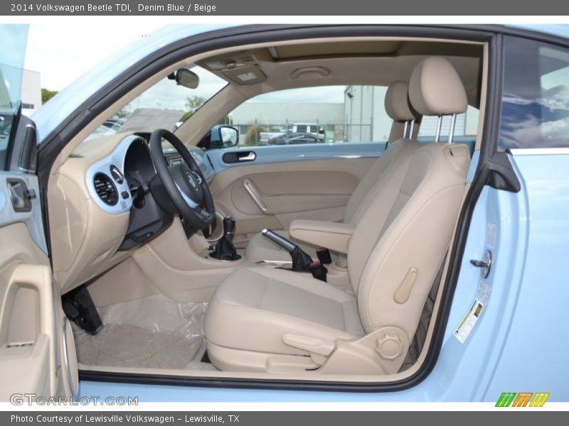 Denim Blue / Beige 2014 Volkswagen Beetle TDI