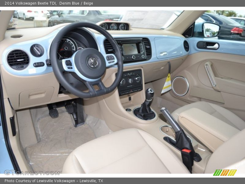  2014 Beetle TDI Beige Interior