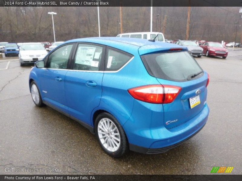 Blue Candy / Charcoal Black 2014 Ford C-Max Hybrid SEL