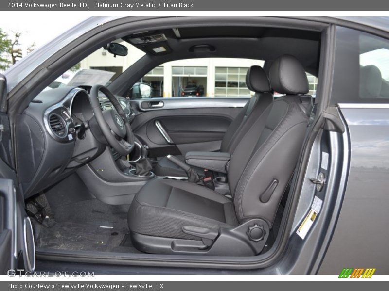 Platinum Gray Metallic / Titan Black 2014 Volkswagen Beetle TDI